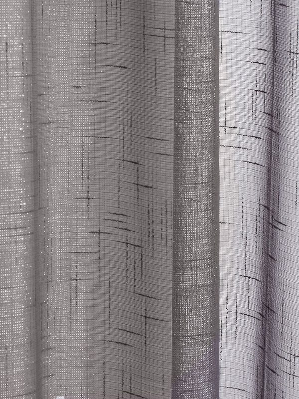 VOILE PANEL CASABLANCA GREY CLOSE UP