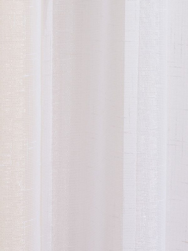 VOILE PANEL CASABLANCA WHITE CLOSE UP