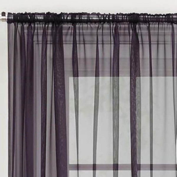 Voile panel black