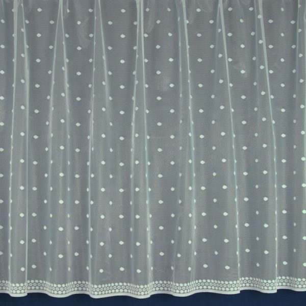 Sold out! keep eyes peeled for replacement. Dotty Net Curtain
