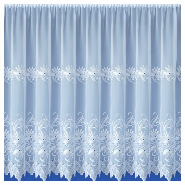 Samantha is a floral embroidery design with 2 rows.